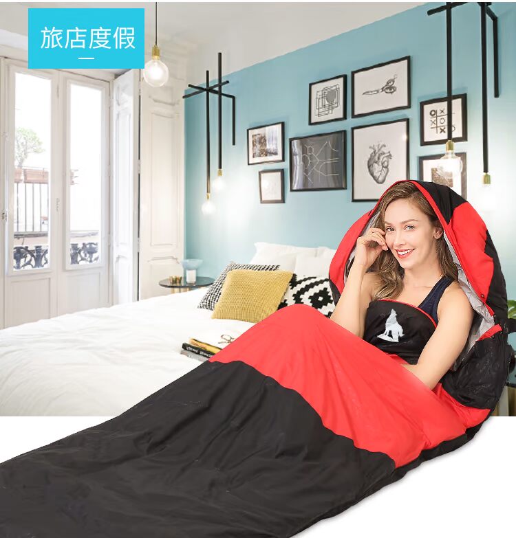 Sói Bắc Cực mùa thu và mùa đông xuống túi ngủ người lớn ngoài trời dày vịt xuống đơn đôi trong nhà cắm trại du lịch di động túi ngủ trưa văn phòng