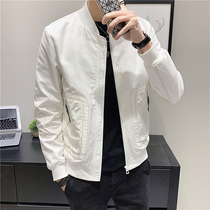Spring Autumn Season Thin style jacket mens boomers Baseball Collar Trendy Jacket Trendy Jacket Trendy Youth Casual Overalls