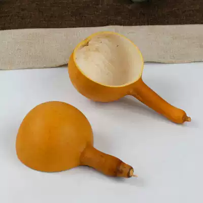 Natural gourd water spoon tea spoon water floating children household soup spoon water scoop short handle tea boiled tea spoon baby bath floating