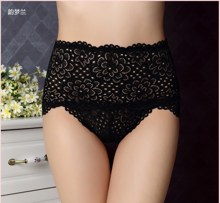 Nhà máy bán hàng trực tiếp lady sợi tre cao eo phần mỏng quần lót phiên bản lớn rộng side tummy hip tam giác corset bán buôn