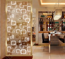 Modern simple home decoration art glass double-sided translucent screen partition wall Guest restaurant entrance frosted double-sided process