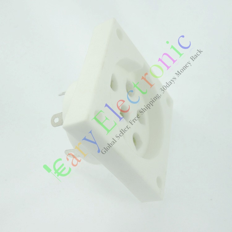 New seven-legged ceramic vacuum tube TUS-P7 silver-plated tube seat for scaffolding E2d C3b C3d Ec Ed E2b