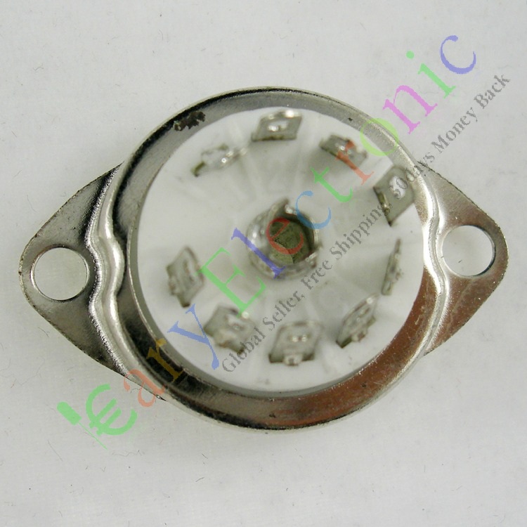 New nine-leg ceramic tube 12AU7 silver plated tube seat audio DIY accessories for power amplifier GZC9-C1
