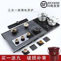 Ujin Stone Tea Tray With Suit Office Induction Cookware Fully Automatic Water Boiling Kettle Integrated Household Tea Cross-Straits