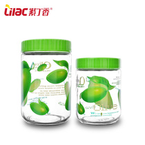 Lilac glass sealed jar Grain storage jar Milk powder jar Glass bottle Bubble wine bottle Grain storage glass jar