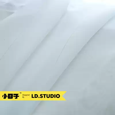 Yarn curtain custom made one-line platinum light luxury silky texture bright gold silk white yarn bedroom living room#Small life