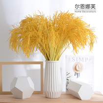 Simulation of yellow water rice plastic fake wheat spike wedding flower decoration dance props ornaments photography opening gifts
