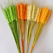 Simulation barley ear hand dry bouquet living room floor fake flower Dry Branch flower arrangement home new house decoration high barley
