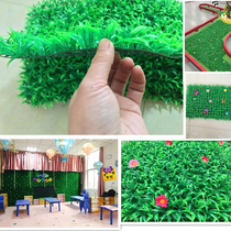Simulation Lawn Plastic Grassland Garden Ground Floor Indoor Green Planting Fake Flowers High Grass Balcony Windows Decoration Turf Kindergarten
