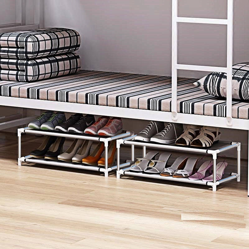 Student Dormitory Dorm Room Bed Lower Table Lower Table Mini Double Layer Small Shoes Shelf Economy Type Creative Simple Shoe Cabinet Provincial Space