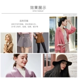 Шелковая кашемировая ткань, черное желтовато-коричневое пальто