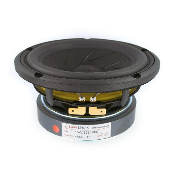 Scan-Speak Saab 5 5 inch bass 15W 8531K00 treble D2905 9700 Divide Kit