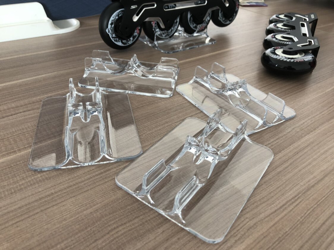 Roller Skate Shoe Holder Roller Skate Show Shoe Rack Transparent Shoe Holder Children Adult Skate Speed ​​Skating Shoes Shoe Holder Inline Wheel