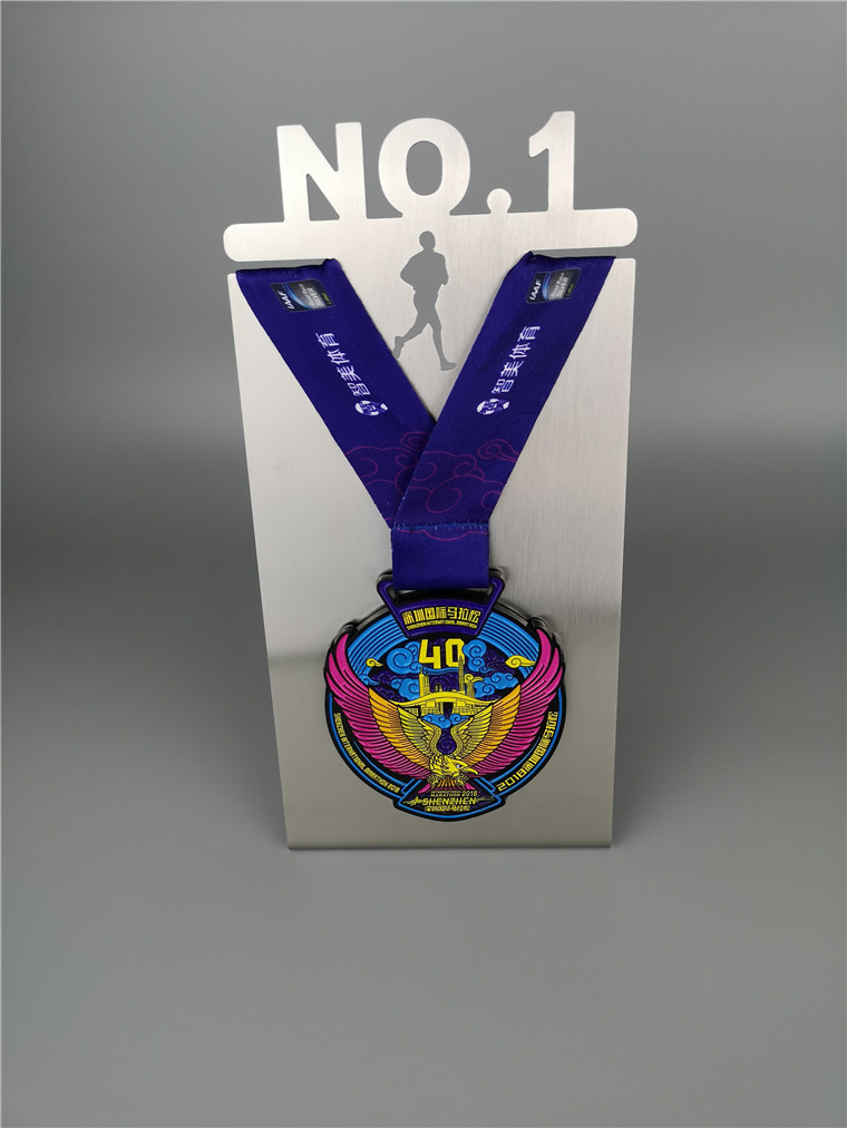 Sports medals Gold medal badge medal storage rack Desktop decoration bookcase creative metal medal display rack customization