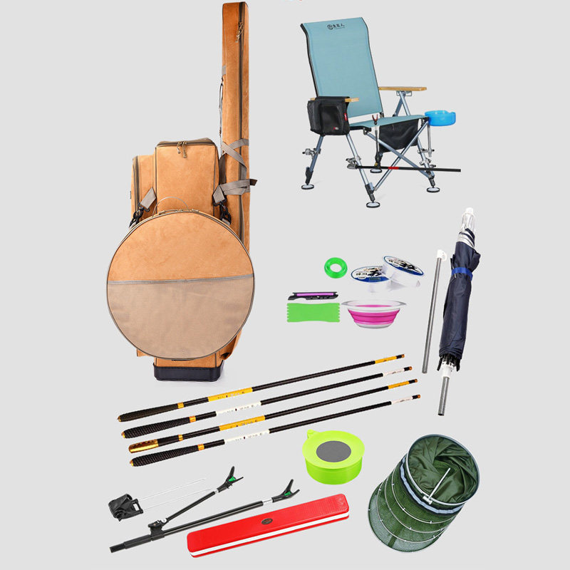 Hard Shell European Fishing Chair Bag Steel Wire Shaped Fishing Tackle Bag Portable Backpack Recliner Bag