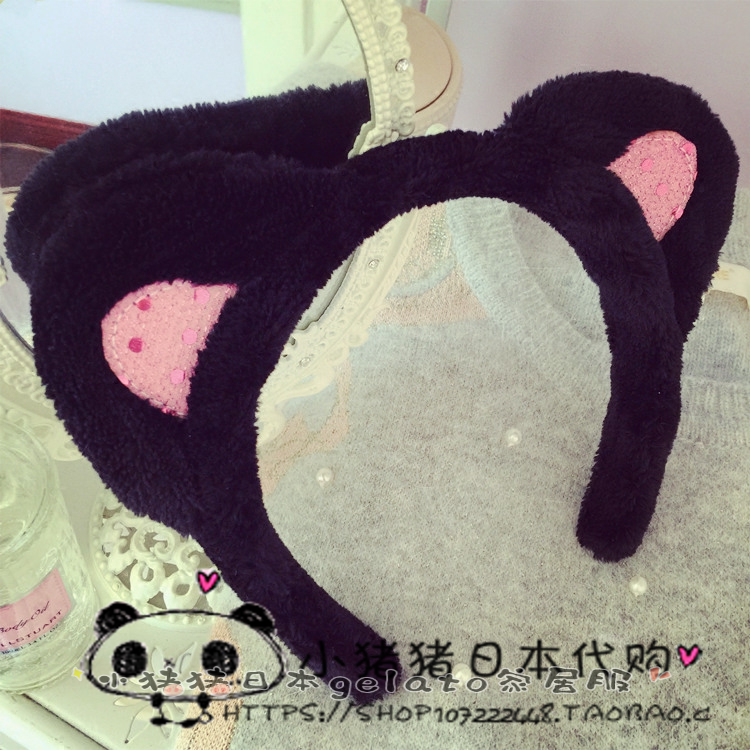 Japanese Gelato Kitty Ear Hair Stirrup Cute Mesh Red Female Crush Hair Anti Slip Wash Face Haircut-Taobao