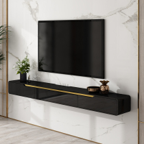 Suspended TV cabinet modern minimalist light extravagant wall-mounted hanging wall hanging cabinet for small family type hanging living-room shelf ultra narrow