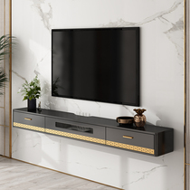 Modern minimalist wall-mounted hanging TV cabinet light extravagant small outdoor type TV wall decoration hanging cabinet hanging wall upper ultra-thin narrow