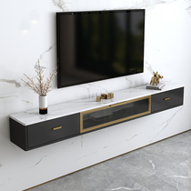 Modern minimalist light and luxurious wall-mounted TV cabinet Hanging Cabinet Small family Living room Bedroom Hanging Wall Shelf Super Narrow