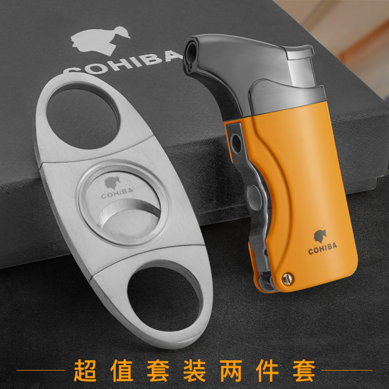 Portable cigar cutter set Cigar cutter set with punch