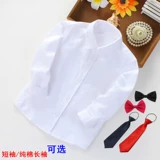 Детская рубашка, универсальное пианино для мальчиков, хлопковое платье, форма для школьников, костюм, короткий рукав