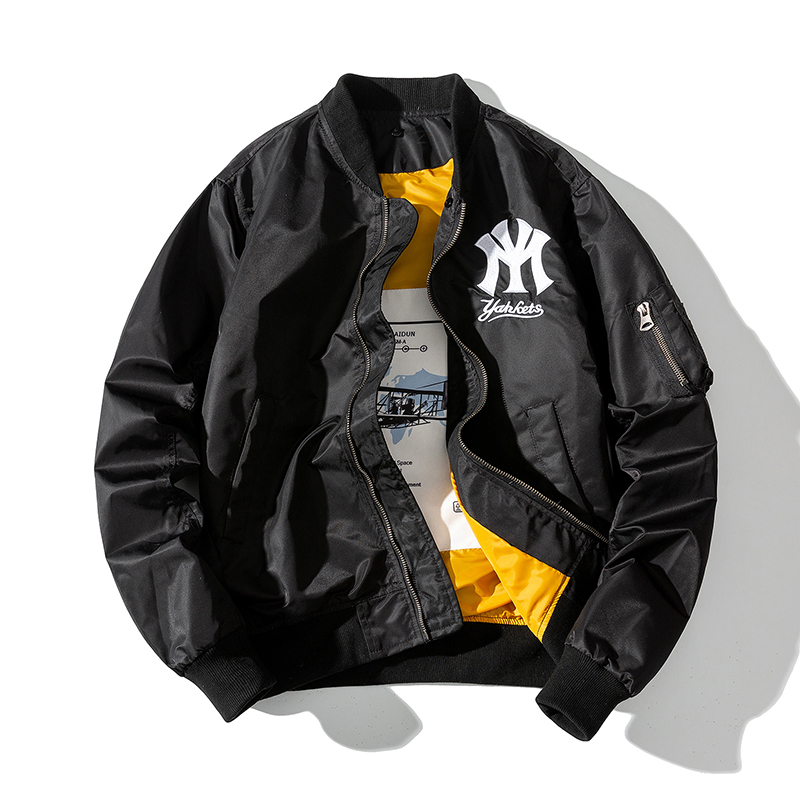 New nasa pilot jacket men's spring and autumn tide brand loose American baseball uniform jacket couple tooling ins