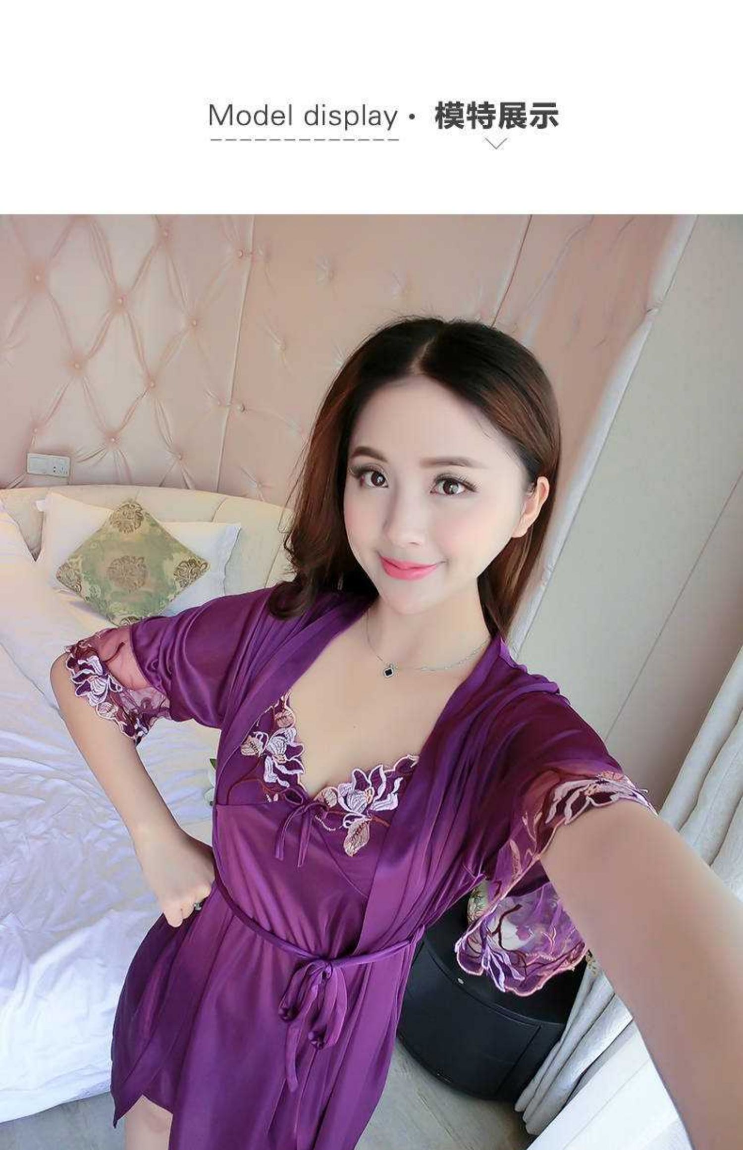 Mùa xuân và mùa thu kích thước lớn đồ ngủ gợi cảm nữ mùa hè băng lụa đồ lót dây đeo váy ngủ hai mảnh nữ phục vụ nhà mỏng đoạn áo choàng - Đêm đầm đồ lót đẹp