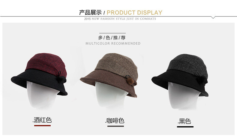 Chapeau pour femme en Melange de laine - Ref 3233563 Image 18