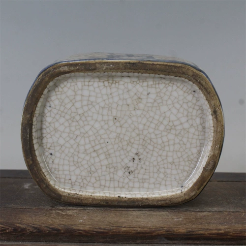 Сине-белый антикварный фарфоровый держатель для ручек