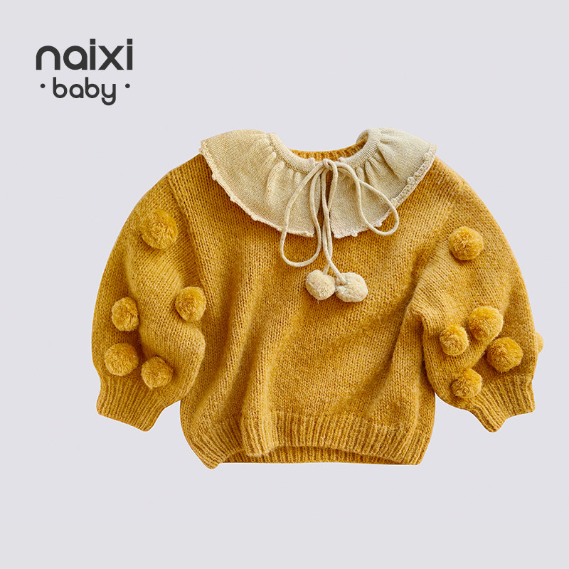 NAIXIBABY | The autumnal winter girl sweaters' sweater reworked handball jersey cuddly knitted blouse