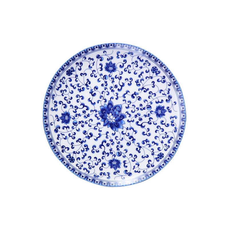 Jingdezhen dishes suit Chinese style household tableware to eat to use a single ceramic bowl of soup bowl dish plate set small bowl