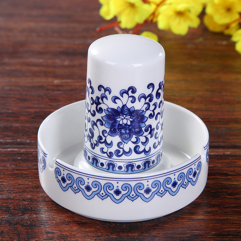 Jingdezhen dishes suit Chinese style household tableware to eat to use a single ceramic bowl of soup bowl dish plate set small bowl