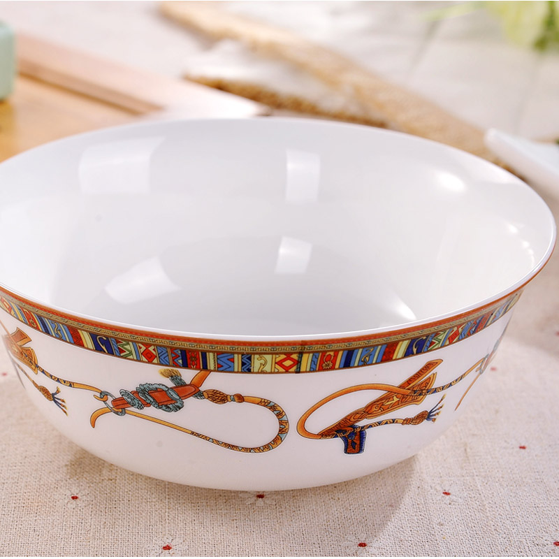 Gardenia rainbow such as bowl of the big bowl bowl ipads porcelain tableware suit jingdezhen home 15 cm Chinese blue and white, don 't rub off