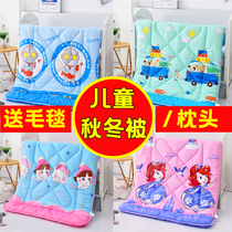 Childrens kindergarten thickened warm winter baby baby nap small quilt silk cotton quilt core children autumn and winter quilt