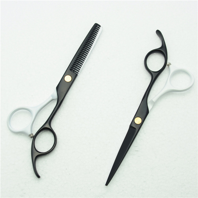 5 5 inches black and white paint 6 0 inches hairdressing scissors hairdressing scissors flat cut bangs scissors thin cut hair scissors