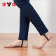 Yalu Down Pants Women's Outerwear High Waist Elastic Slim Fit Double-sided Thickened Goose Down Denim Down Cotton Pants