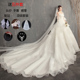 Wedding 2020 khí mới dragtail sen dòng siêu giấc mơ cổ tích poncho váy đơn giản cô dâu eo cao kích thước lớn phụ nữ mang thai ánh sáng