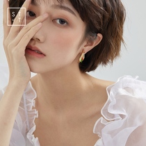 Mrs. Shen earrings personality creative fashion design bouquet earrings female European and American retro gold-plated earrings