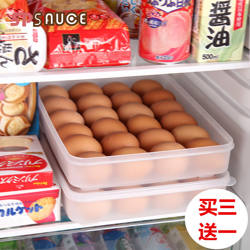 Japan Imported Egg Box 24 G Egg Box Fridge Eggs Refreshing box Plastic egg nursery box