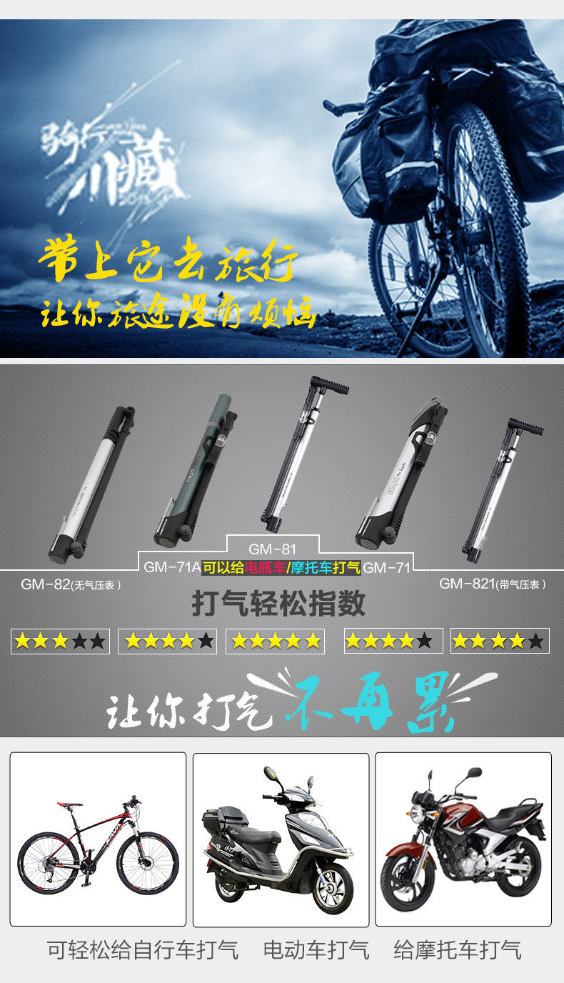 Pompe à vélo GIYO - Ref 2390736 Image 11