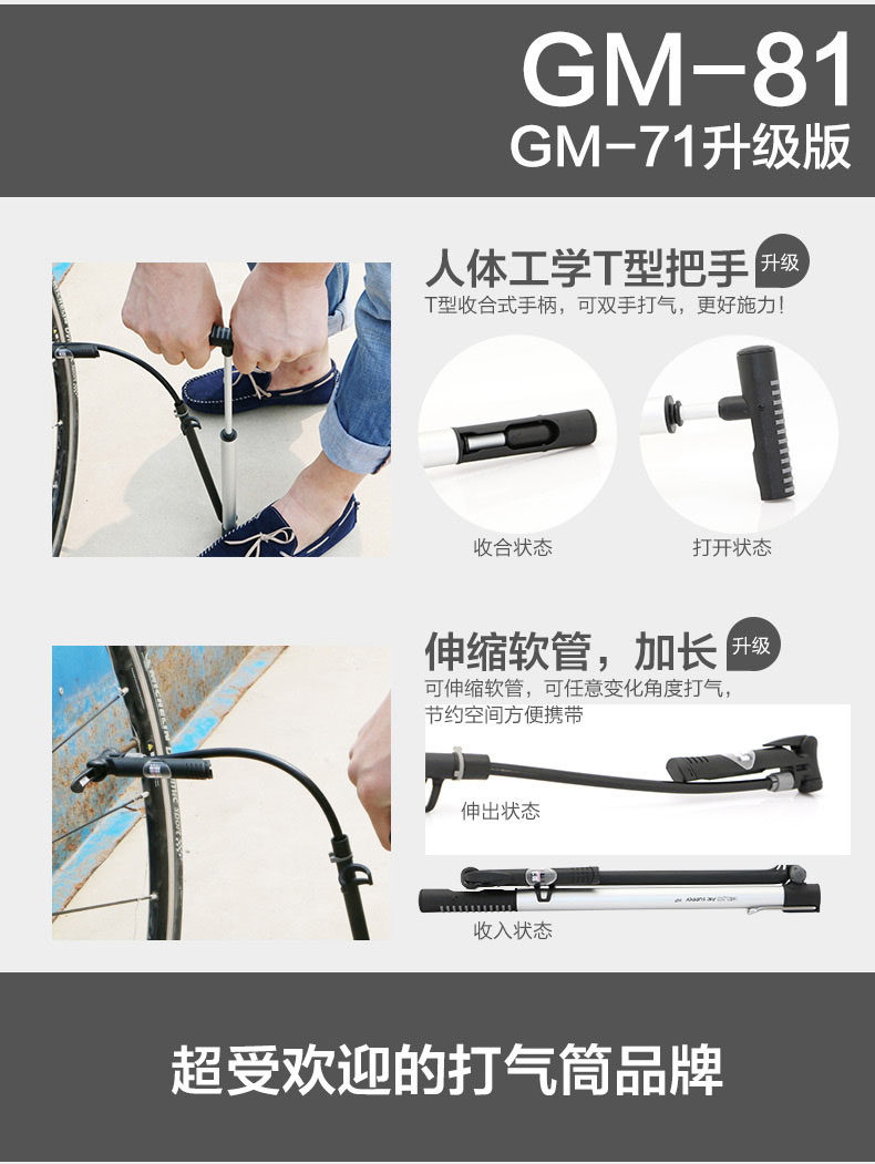 Pompe à vélo GIYO - Ref 2390736 Image 9