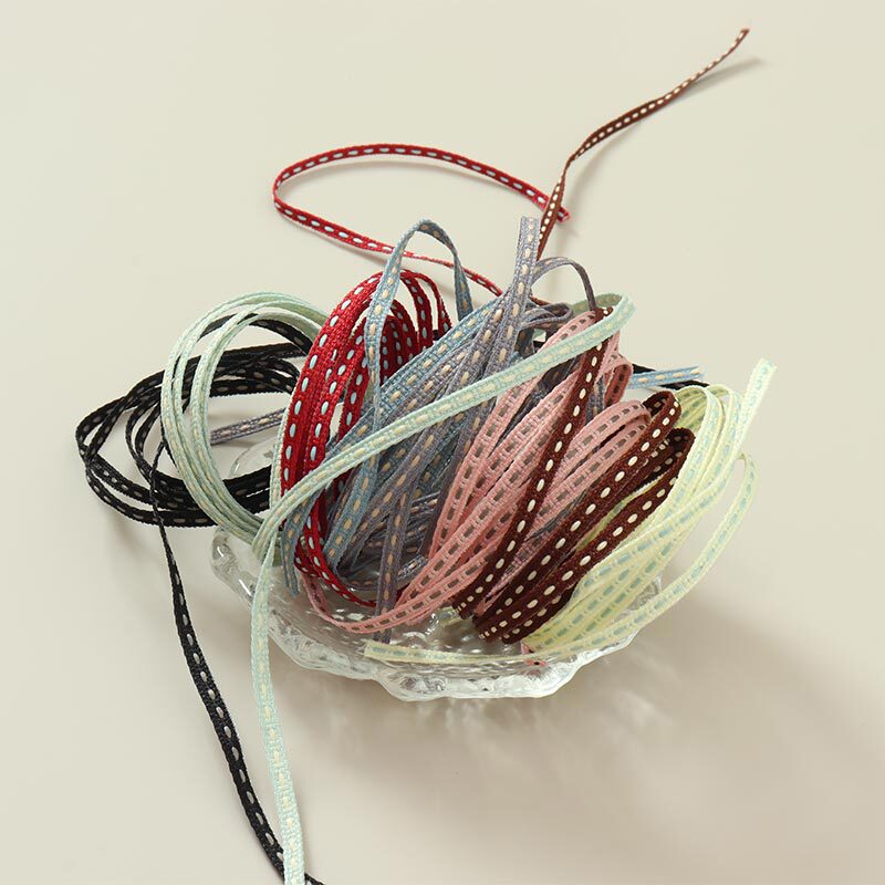 Jumper Wire 0.3cm Colored Ribbon Thin Ribbon Webbing for Tying Bouquets, Gifts, Bookmarks, Rope, Hand-Tied Bows, DIY Materials and Accessories