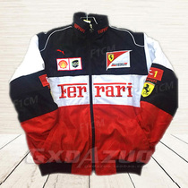 F1 racing suit tide ancient campus personality style ins wind European and American style full embroidery winter casual long-sleeved cotton suit