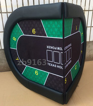 Portable pair folding Texas poker table countertop light one person to pick up and walk with table feet