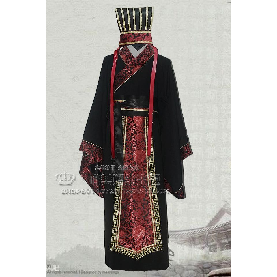 Китайцы одежда наборы 三国演义汉服男诸葛亮曹操刘备古装男汉服秦朝春秋战国官服大臣 Crystal mine. 17 workshop