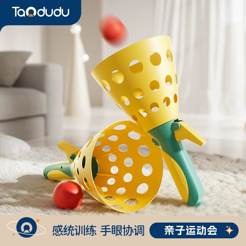 Interactive ball catapult, travel toy for boys for double, for children and parents