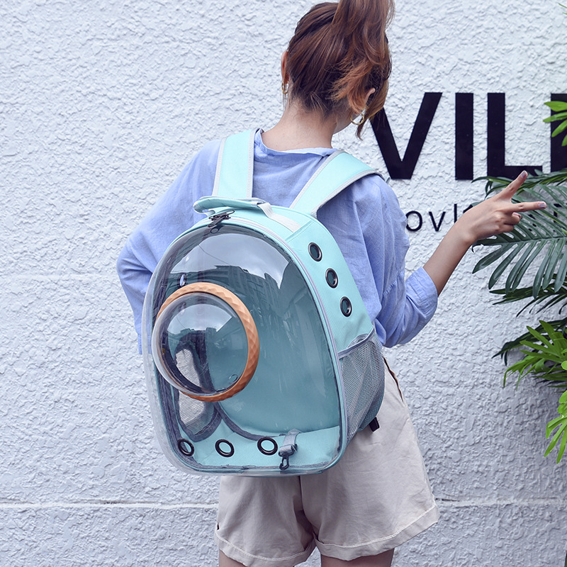 Cat bag going out portable bag shoulder cat bag transparent space capsule cat backpack portable high-value pet bag