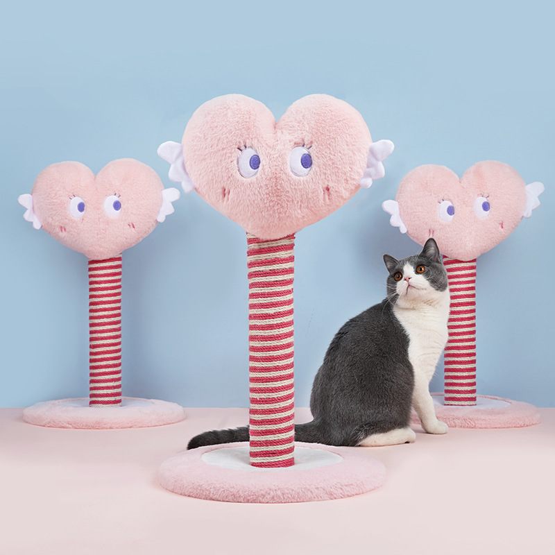 Cat Grabbing Post Small Cat Climbing without area Cat Grip Vertical Cat Climbing catwalk Cat Feline Cat Kitty Climbing Rack Powder Cute