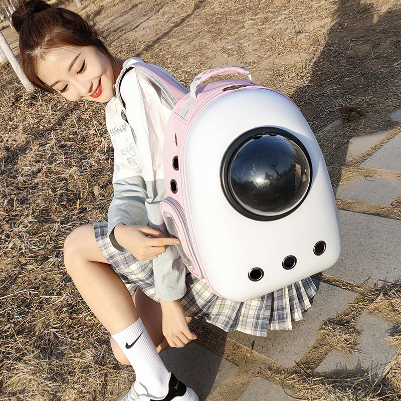 Cat backpack cat bag going out portable cat backpack space capsule breathable pet bag going out dog backpack cat supplies
