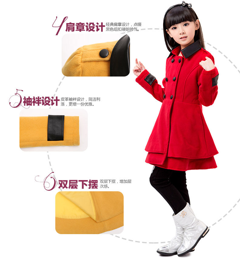 Manteau pour fille en mélange - Ref 2161674 Image 14